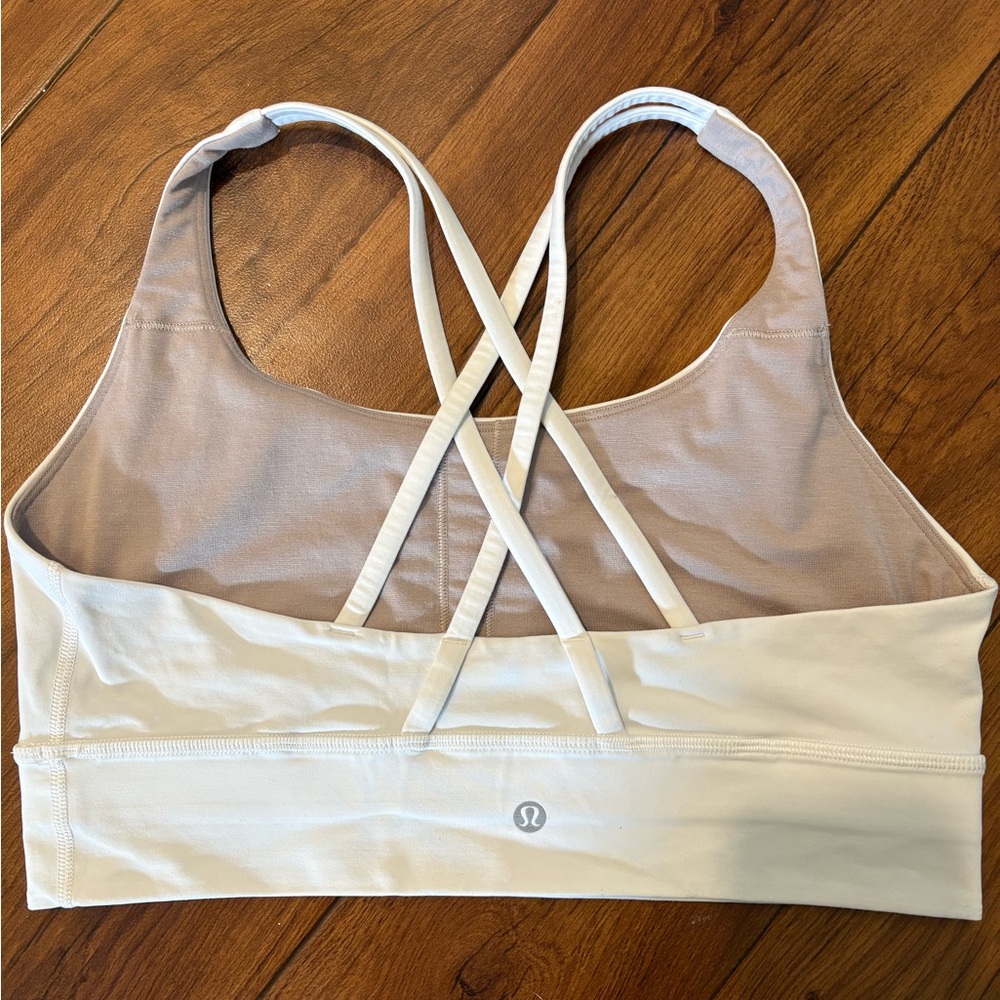 Lululemon size L Cream Sports Bra